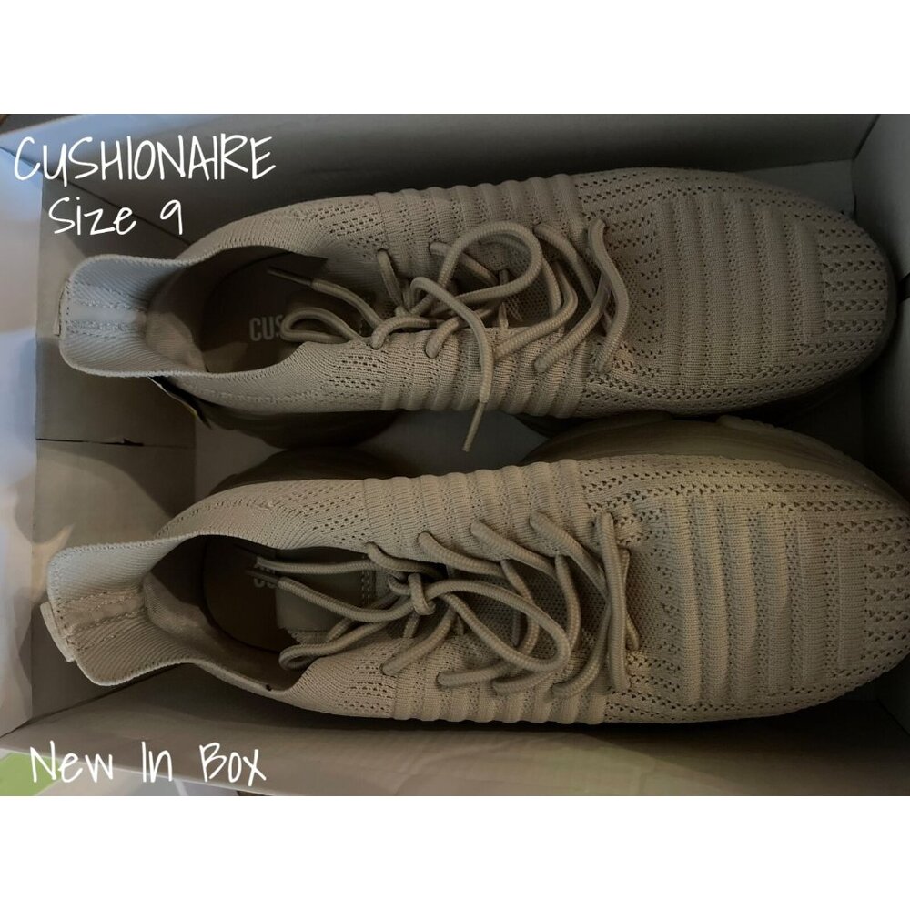 Cushionaire Women's Memory Foam Sneakers in Taupe Apolo-T - Size 9M, New In Box